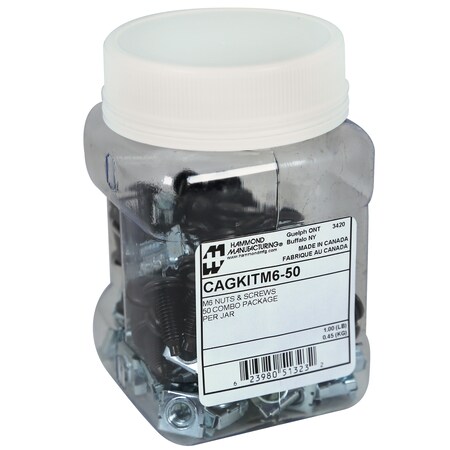 Hammond M6 Cagnuts & Screws, 50-Count CAGKITM6-50